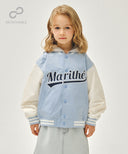 KIDS DETACHBLE BASEBALL JACKET IN LIGHT BLUE