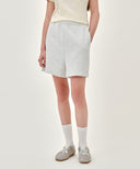 W REGULAR LOGO SWEAT SHORTS IN LIGHT HEATHER GREY image 1