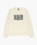 KIDS CLASSIC LOGO KNIT PULLOVER IN IVORY image 1