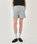 W VINTAGE CLASSIC LOGO SWEAT SHORTS IN HEATHER GREY image 1