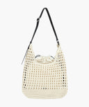 MACRAME HOBO BAG IN IVORY image 1