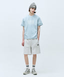 CLASSIC LOGO SWEAT SHORTS IN LIGHT HEATHER GREY