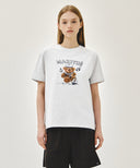 MARINE DRAWING DOODLE GRAPHIC TEE IN LIGHT HEATHER GREY image 1