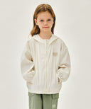 KIDS CLASSIC LOGO SEERSUCKER JACKET IN CREAM image 1