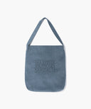 CLASSIC LOGO CORDUROY SHOULDER BAG IN ASH BLUE image 1