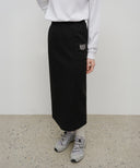 W EMBROIDERY CLASSIC LOGO SWEAT SKIRT IN BLACK image 1
