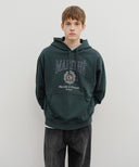 CREST CRACK LOGO OVERSIZED HOODIE IN OATMEAL image 12