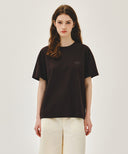 VINTAGE LOGO TYPO TEE IN BROWN image 1