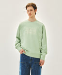 CLASSIC LOGO EMBROIDERY SWEATSHIRT IN LIGHT GREEN image 1