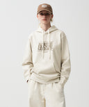 CLASSIC LOGO HOODIE IN OATMEAL
