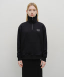 CLASSIC LOGO HALF ZIPUP SWEATSHIRT IN BLACK image 1
