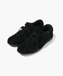 W LACE UP SUEDE SNEAKERS IN BLACK image 1
