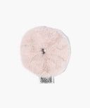 CLASSIC LOGO FUR SCRUNCHIE IN BABY PINK image 1