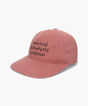 DOODLE TYPO 5PANEL COVERED CAP IN DARK PINK image 1