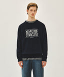 CLASSIC LOGO KNIT PULLOVER IN NAVY