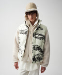 CLASSIC LOGO DUCK DOWN VEST IN MIX image 1