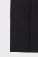 DESTRESSED WAIST PINTUCK WIDE PANTS IN BLACK image 16