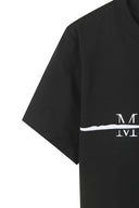 MATIN KIM LOGO CUTTED CROP TOP IN BLACK image 10