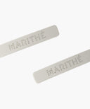 REGULAR LOGO METAL BALL HAIR PIN 2PACK IN IVORY image 2