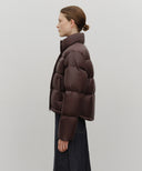 W BASIC CROP DOWN JACKET IN BURGUNDY image 2