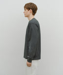 CLASSIC LOGO LONG SLEEVE IN CHARCOAL GREY image 2