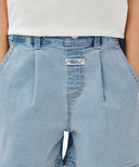 KIDS W DENIM SHORTS IN LIGHT BLUE image 2