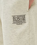 CLASSIC LOGO SWEAT SHORTS IN OATMEAL image 4