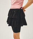 W LAYERED RUFFLE SKIRT IN BLACK image 2