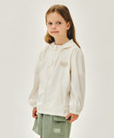 KIDS CLASSIC LOGO SEERSUCKER JACKET IN CREAM image 2