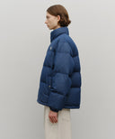 CLASSIC LOGO DENIM DOWN JACKET IN DARK BLUE image 2