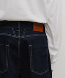 M LOW-WAIST TUCK WIDE DENIM PANTS IN LIGHT BLUE image 3