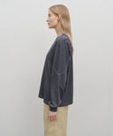 INCISION DYEING LONG SLEEVE IN NAVY image 8