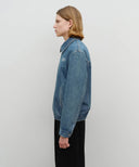 DENIM BLOUSON JACKET IN BLUE image 2