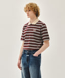 SMALL CLASSIC LOGO PK COLLAR TEE IN STRIPE image 5