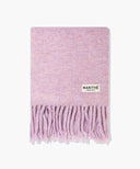 FUZZY SOLID KNIT MUFFLER IN LIGHT PURPLE image 2