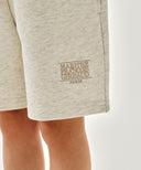 KIDS CLASSIC LOGO SWEAT SHORTS IN OATMEAL image 2