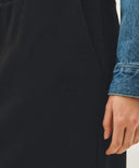 W CLASSIC LOGO SWEAT LONG SKIRT IN BLACK BLACK image 2