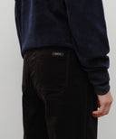W SEMI-WIDE CORDUROY PANTS IN BLACK image 4
