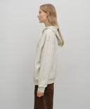 CREST CRACK LOGO OVERSIZED HOODIE IN OATMEAL image 2