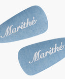 KIDS W TRIANGLE HAIR PIN 2PACK IN LIGHT BLUE image 2