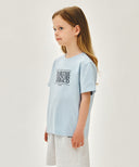 KIDS CLASSIC LOGO TEE IN LIGHT BLUE image 2
