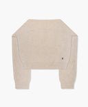 CIRCLE LOGO SHAWL MUFFLER IN BEIGE image 2