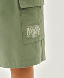 KIDS COTTON CARGO SHORTS IN KHAKI image 2