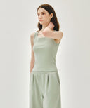 W REGULAR LOGO SLEEVELESS IN MINT image 2