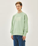 CLASSIC LOGO EMBROIDERY SWEATSHIRT IN LIGHT GREEN image 2