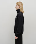 CLASSIC LOGO HALF ZIPUP SWEATSHIRT IN BLACK image 2