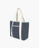 REGULAR LOGO BIG COTTON BAG IN NAVY image 2