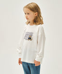 KIDS DOODLE CLASSIC LOGO LONG SLEEVE TEE IN WHITE image 2