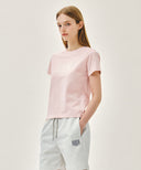 W CLASSIC LOGO TEE IN LIGHT PINK image 2