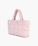 CLASSIC LOGO PADDING TOTE BAG IN BABY PINK image 2